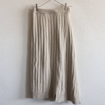 The Row 100 Ribbed long skirt Beige Size XS