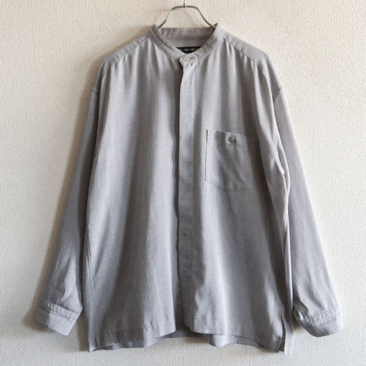 Issey Miyake Band Collar Shirt Gray Size 3
