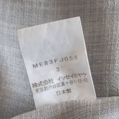 Issey Miyake Band Collar Shirt Gray Size 3