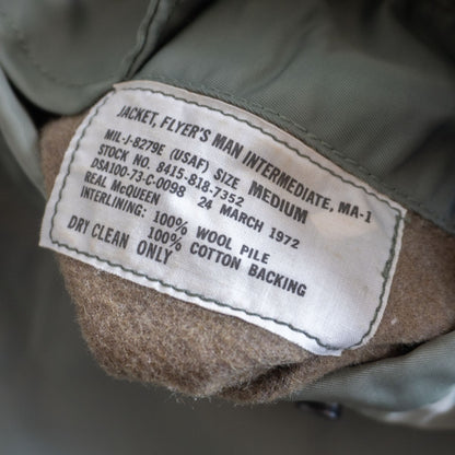 The Real McCoy's MA-1 Flight Jacket Size M