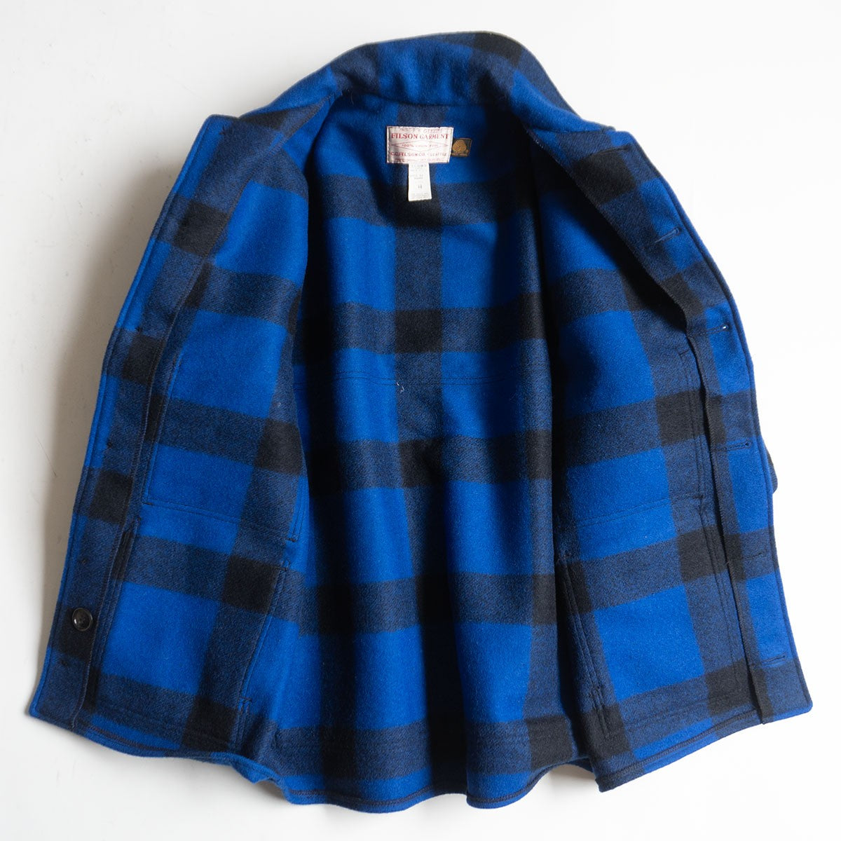 Filson Double Mackinaw Cruiser Jacket Blue Size 40