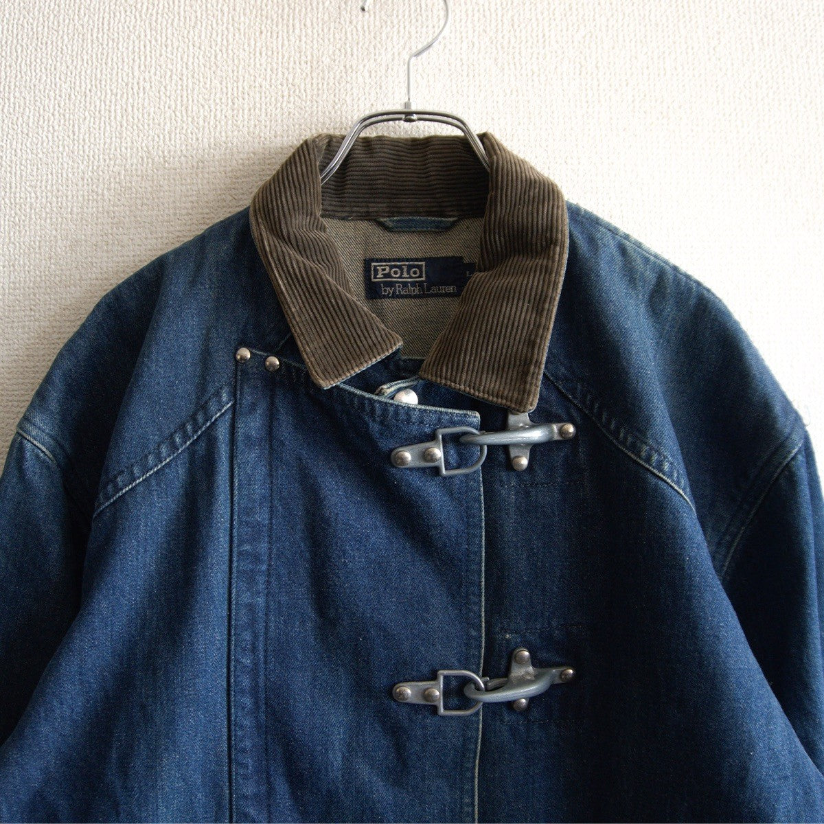 Polo Ralph Lauren 90S Denim Fireman Coat Size L