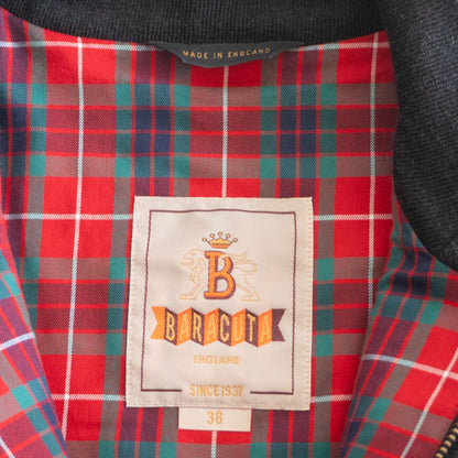 BARACUTA Melton Wool G9 Harrington Jacket Black Size 38