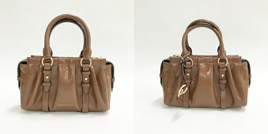CHARLES & KEITH Britton Ruched Bag Brown