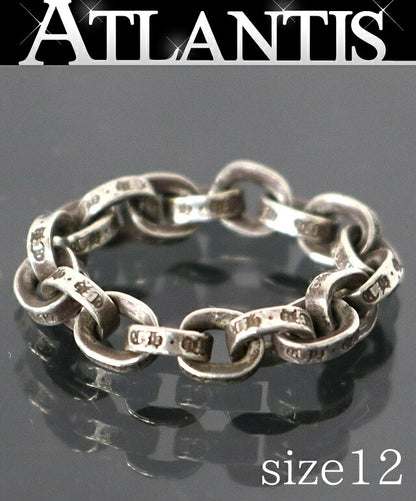 CHROME HEARTS Silver Paper Chain Ring Size ONE SIZE