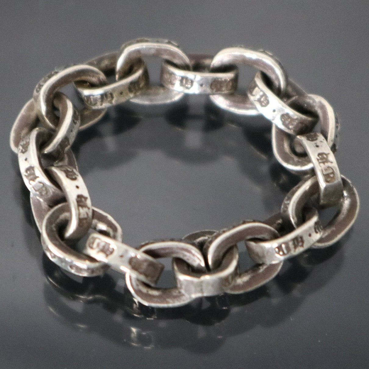 CHROME HEARTS Silver Paper Chain Ring Size ONE SIZE
