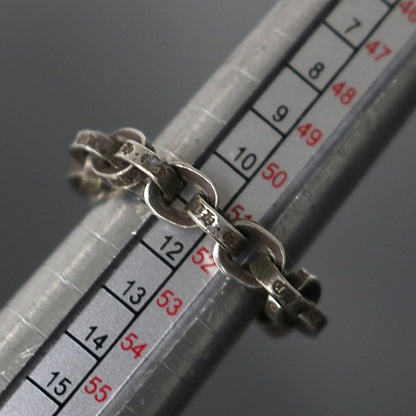 CHROME HEARTS Silver Paper Chain Ring Size ONE SIZE