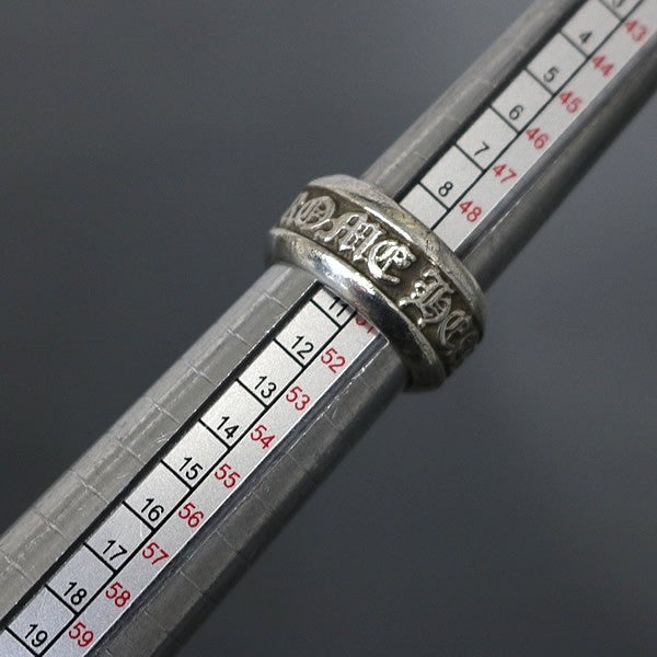 CHROME HEARTS Small Scroll Label Ring SV925 Size ONE SIZE
