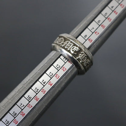 CHROME HEARTS Small Scroll Label Ring SV925 Size ONE SIZE