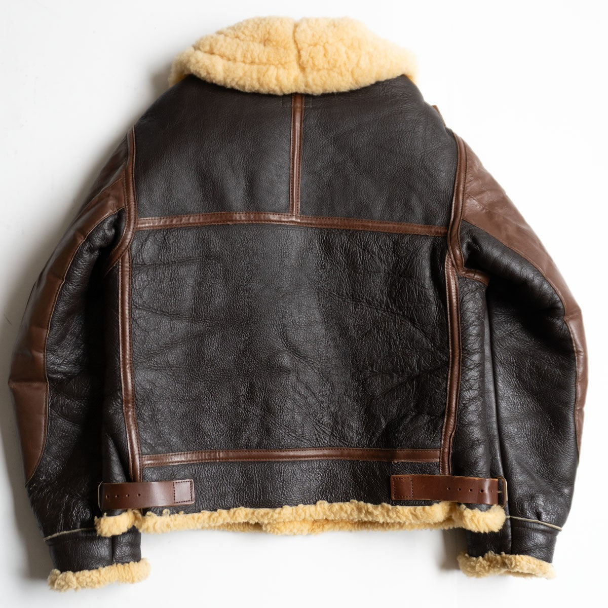 Buzz Rickson's B-3 Shearling Bomber Leather Jacket Size 38