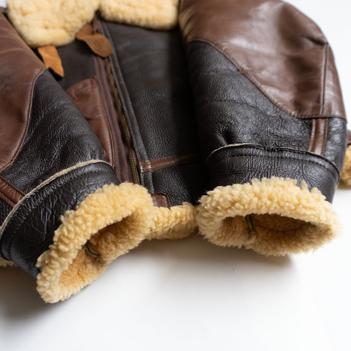 Buzz Rickson's B-3 Shearling Bomber Leather Jacket Size 38