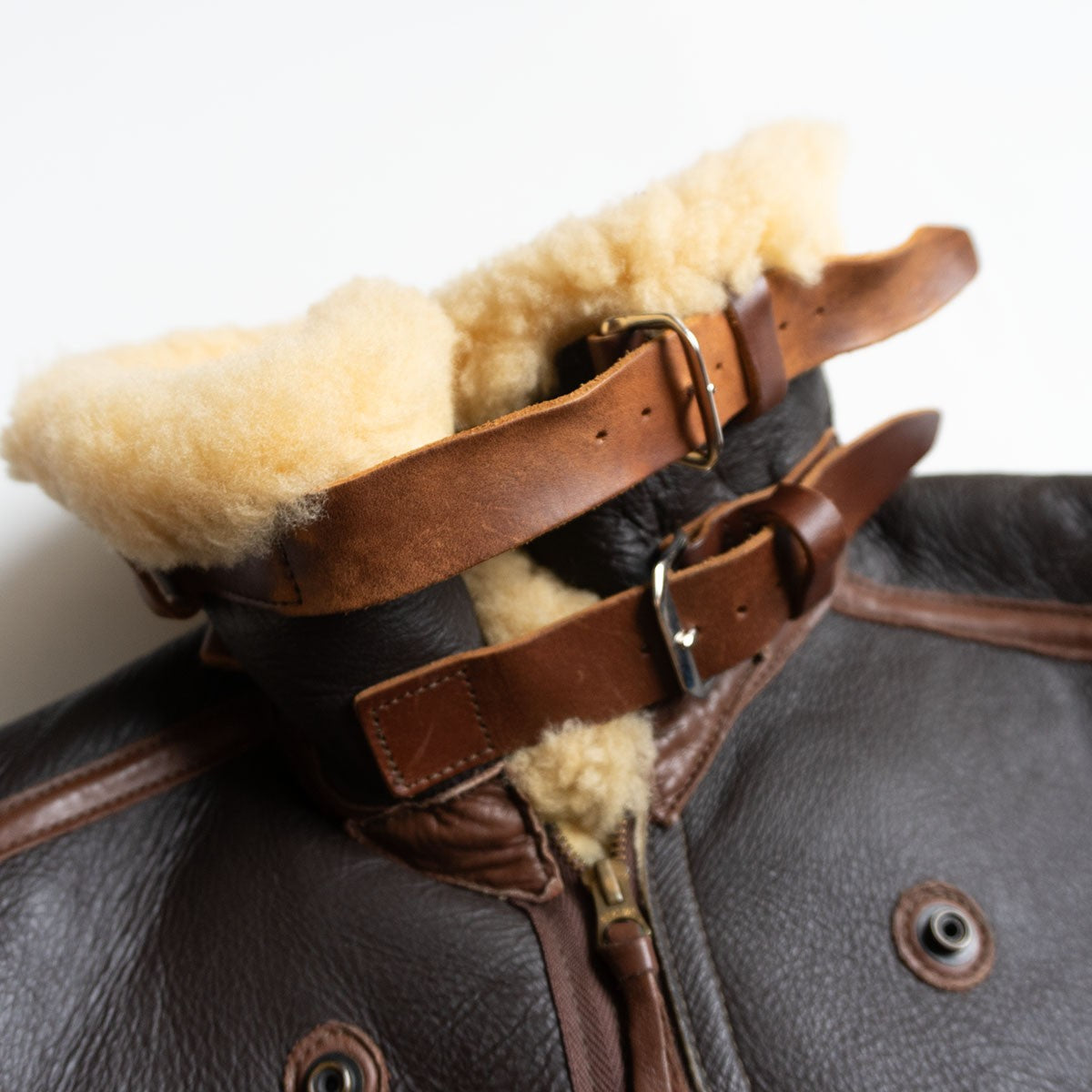 Buzz Rickson's B-3 Shearling Bomber Leather Jacket Size 38