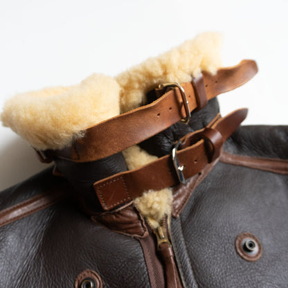 Buzz Rickson's B-3 Shearling Bomber Leather Jacket Size 38