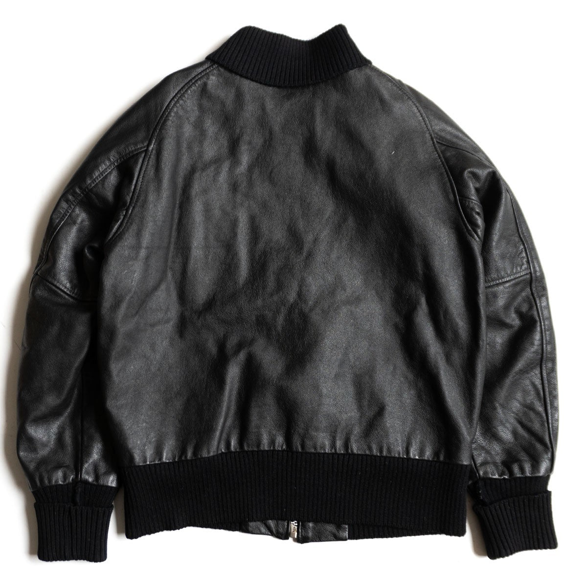 Skookum Leather varsity jacket Black Size 40