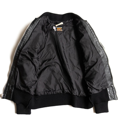 Skookum Leather varsity jacket Black Size 40