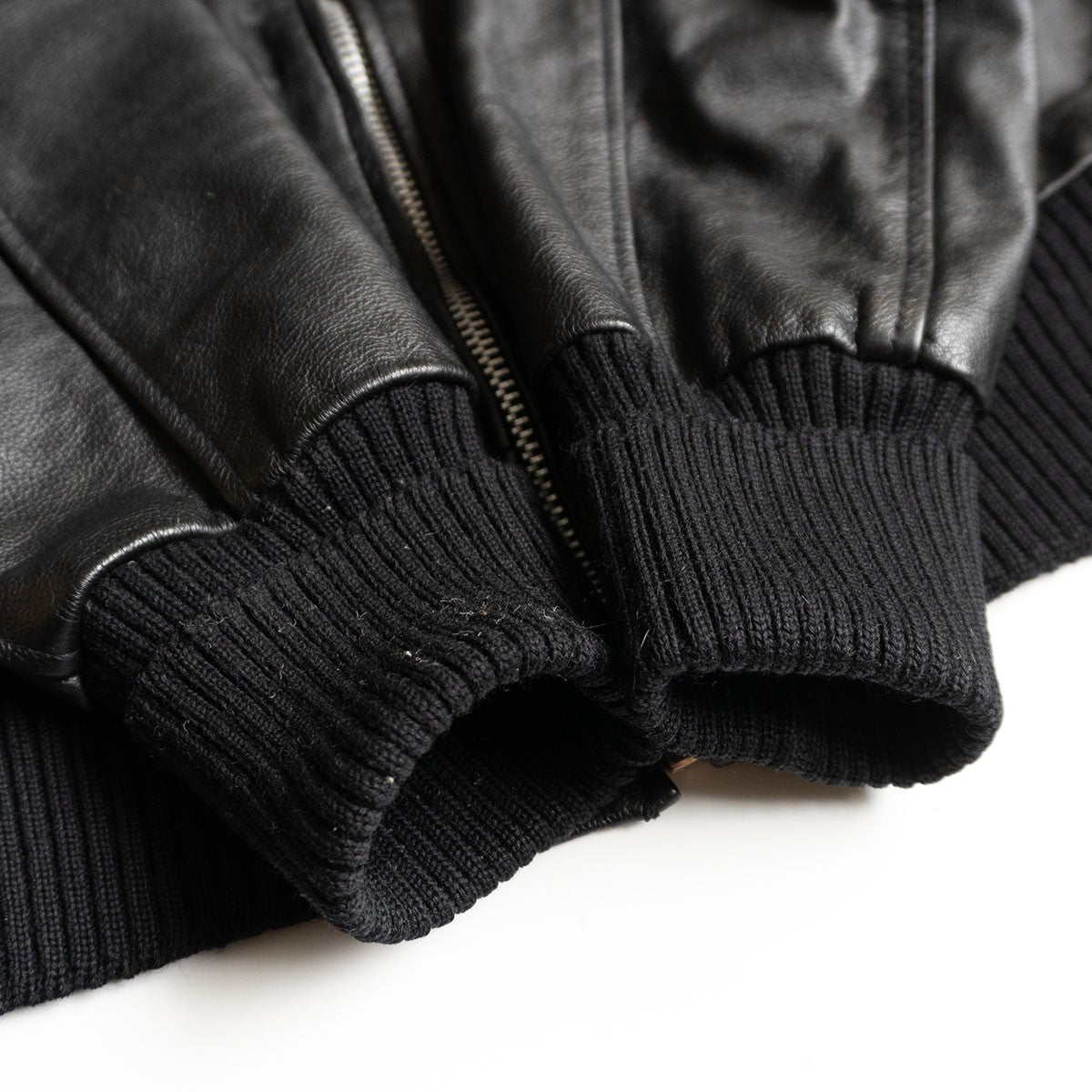 Skookum Leather varsity jacket Black Size 40