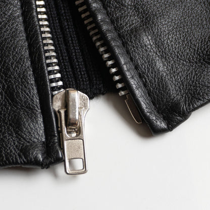 Skookum Leather varsity jacket Black Size 40