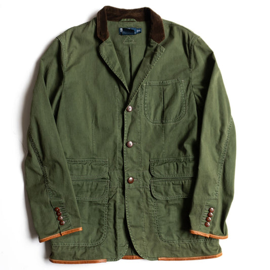 POLO RALPH LAUREN Leather Piping Hunting Jacket Size XL