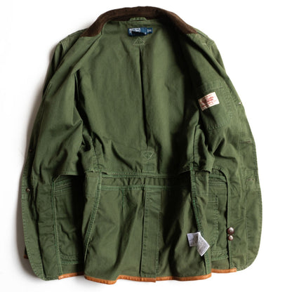 POLO RALPH LAUREN Leather Piping Hunting Jacket Size XL