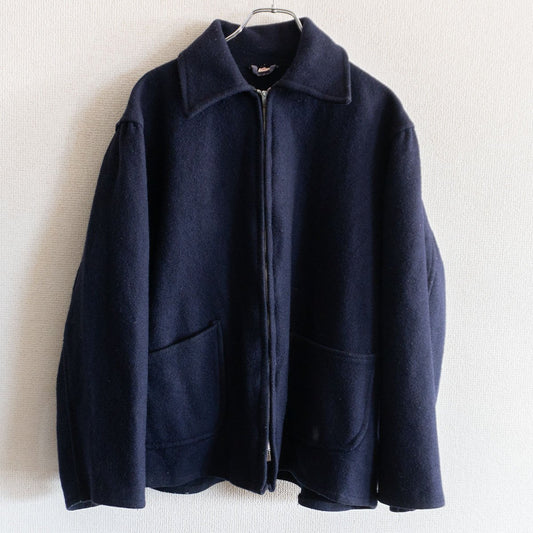 Vintage 50s-60s Wool Sport Jacket Blue Size 42