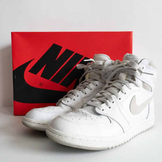 Nike AIR JORDAN 1 HIGH 85 WHITE NEUTRAL GREY BQ4422-100 Sneakers Size 26.5cm