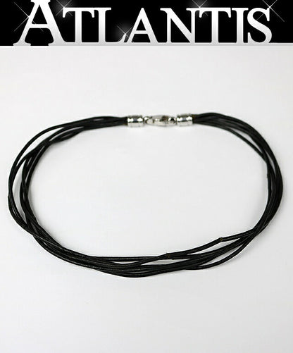 BVLGARI 5-Link Leather & Metal Wrap Bracelet Size ONE SIZE