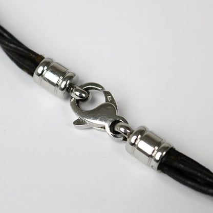 BVLGARI 5-Link Leather & Metal Wrap Bracelet Size ONE SIZE