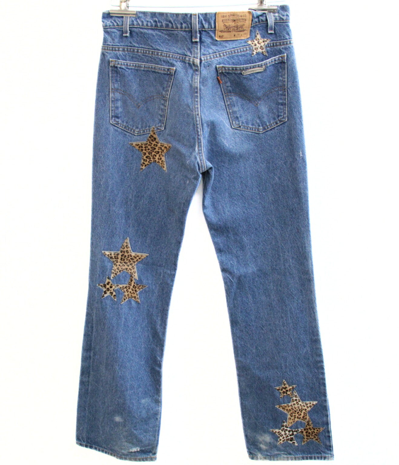 CHROME HEARTS Levi's Star Patch Flare Jeans Blue Size 33