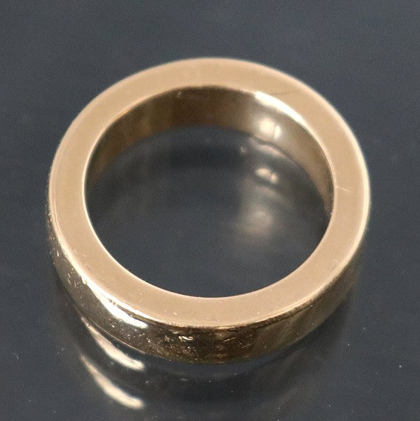 CHROME HEARTS 22K Gold Plain 6mm Spacer Ring Size ONE SIZE