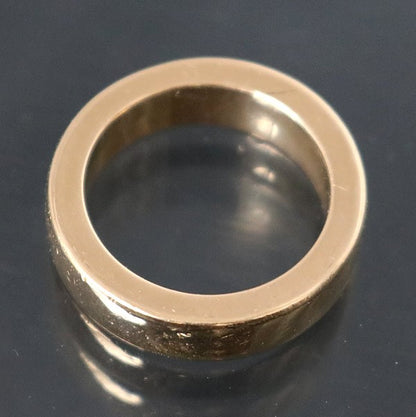 CHROME HEARTS 22K Gold Plain 6mm Spacer Ring Size ONE SIZE