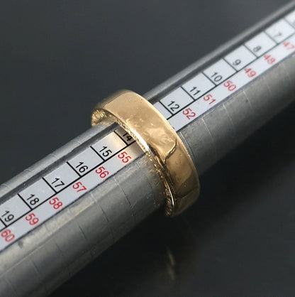 CHROME HEARTS 22K Gold Plain 6mm Spacer Ring Size ONE SIZE