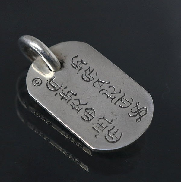 CHROME HEARTS Silver 925 Raised Tag Charm Size ONE SIZE