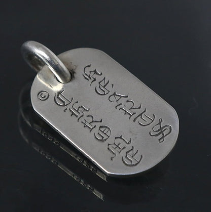 CHROME HEARTS Silver 925 Raised Tag Charm Size ONE SIZE