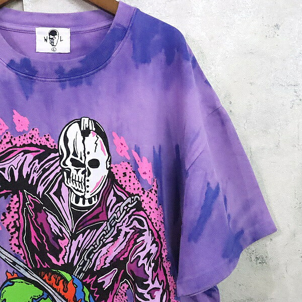 Warren Lotas Logo Print Cotton T-Shirt Purple Size L