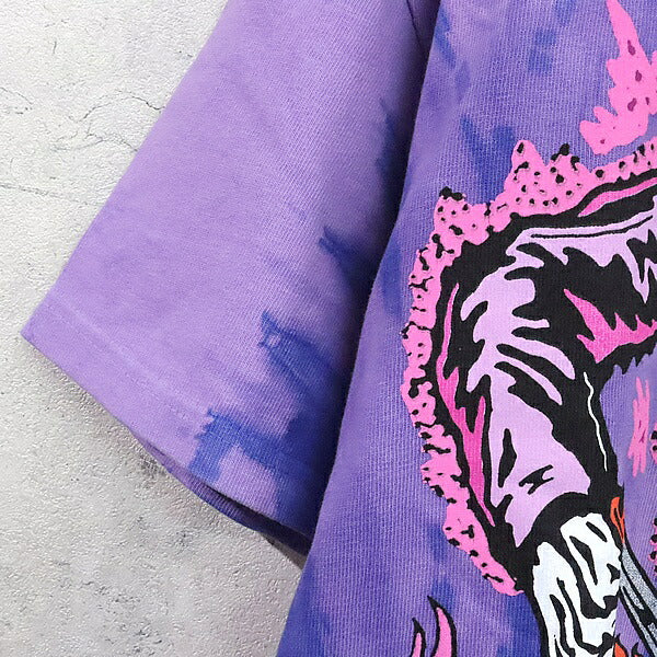 Warren Lotas Logo Print Cotton T-Shirt Purple Size L