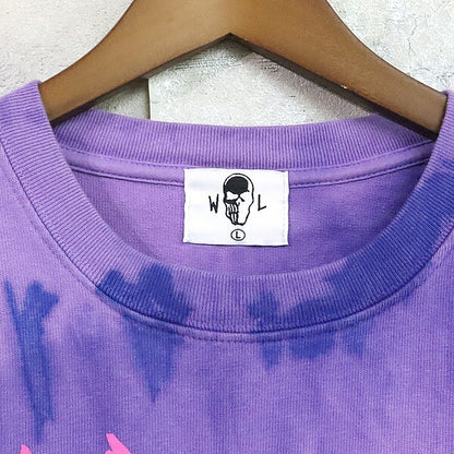 Warren Lotas Logo Print Cotton T-Shirt Purple Size L