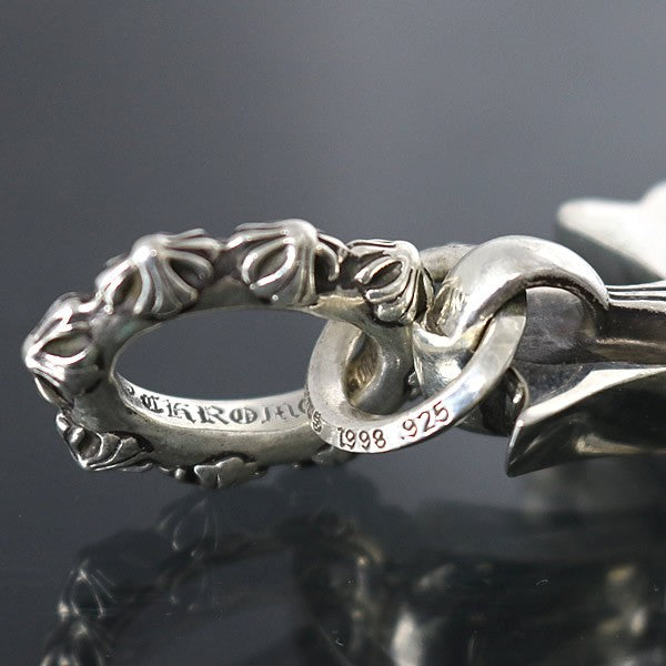 CHROME HEARTS Large CH3 Triple Silver Pendant Size ONE SIZE