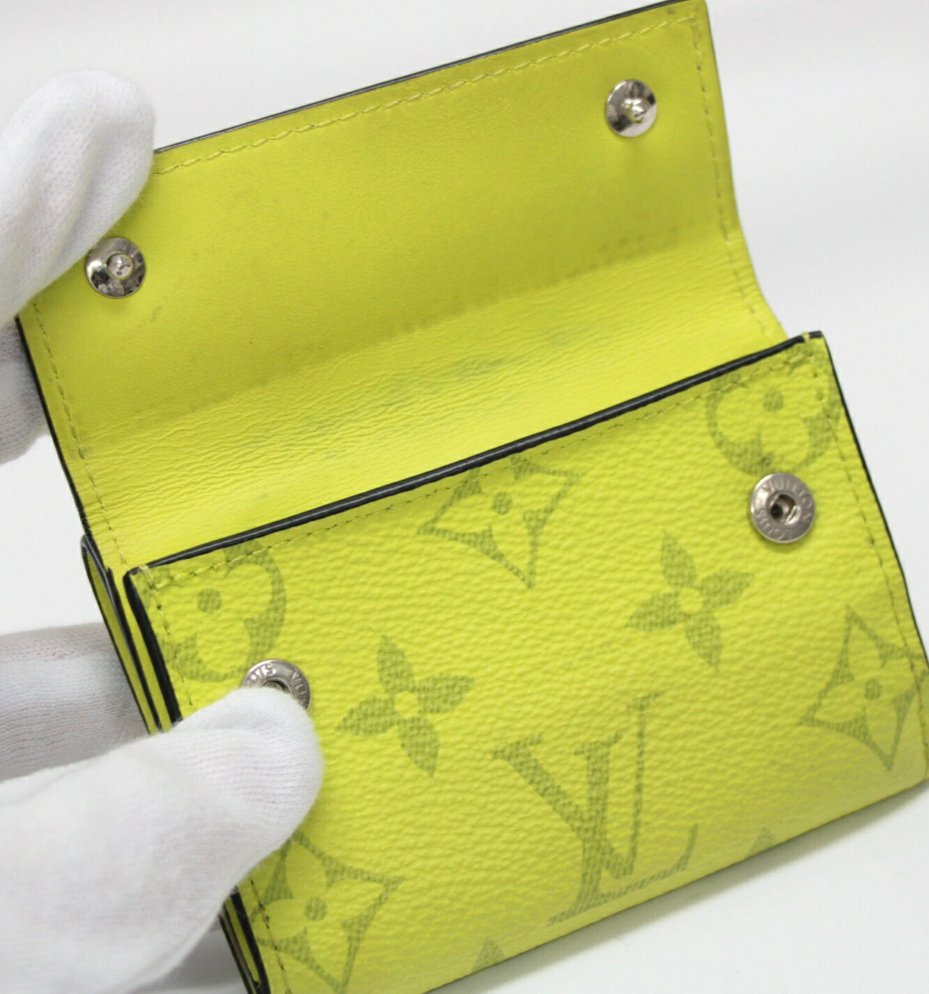 Louis Vuitton Discovery Compact Wallet Yellow Size ONE SIZE