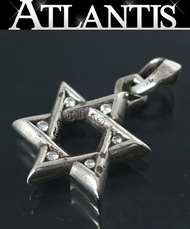 CHROME HEARTS Silver Star of Diamond Charm Size ONE SIZE
