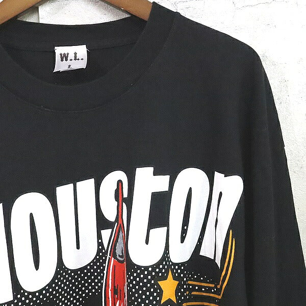 Warren Lotas Houston Texas Space City T-Shirt Black Size L