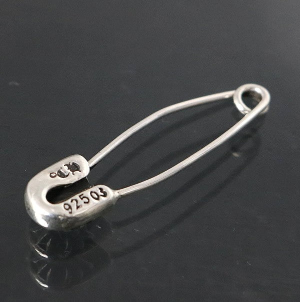 CHROME HEARTS 1 Diamond Safety Pin Charm SV925 Size ONE SIZE