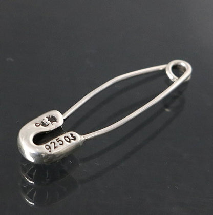 CHROME HEARTS 1 Diamond Safety Pin Charm SV925 Size ONE SIZE