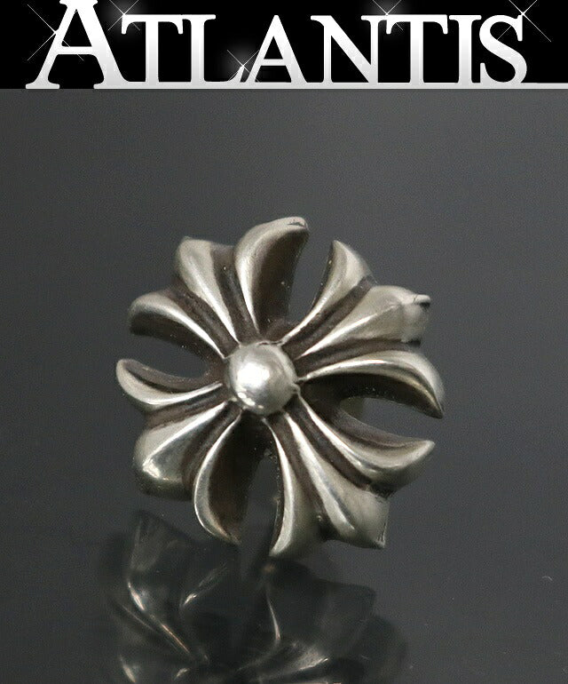 CHROME HEARTS #4 CH Plus Stud Earring Silver Size ONE SIZE