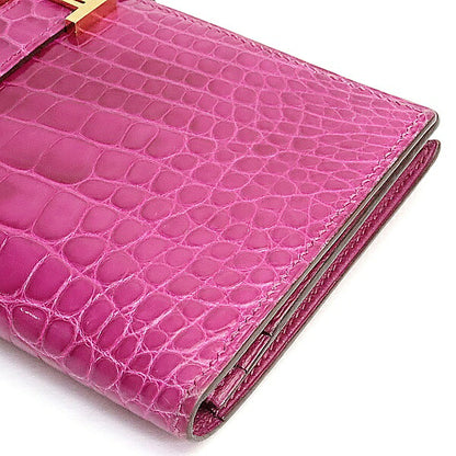 HERMES Beant Soufflé Scheherazade Gold Long Wallet Size ONE SIZE