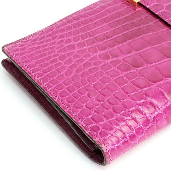 HERMES Beant Soufflé Scheherazade Gold Long Wallet Size ONE SIZE