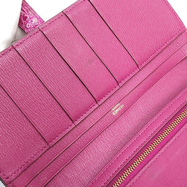 HERMES Beant Soufflé Scheherazade Gold Long Wallet Size ONE SIZE