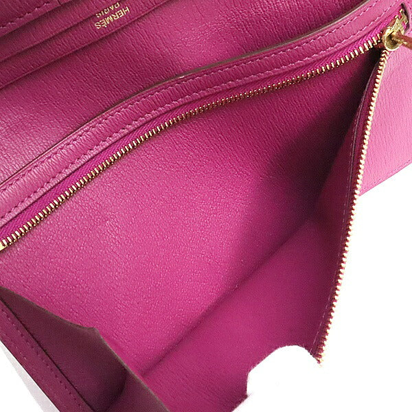 HERMES Beant Soufflé Scheherazade Gold Long Wallet Size ONE SIZE