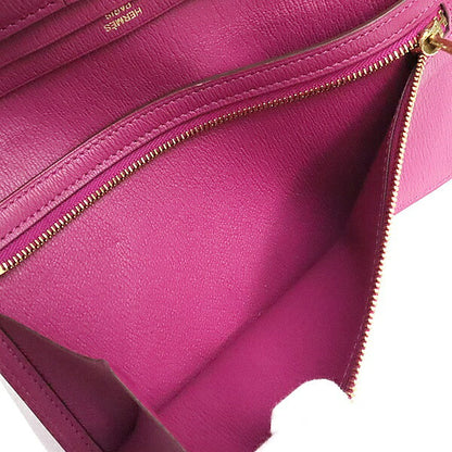 HERMES Beant Soufflé Scheherazade Gold Long Wallet Size ONE SIZE