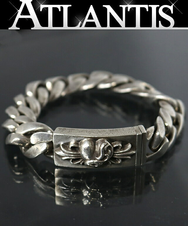 CHROME HEARTS Floral Heart ID SV925 Silver Size ONE SIZE