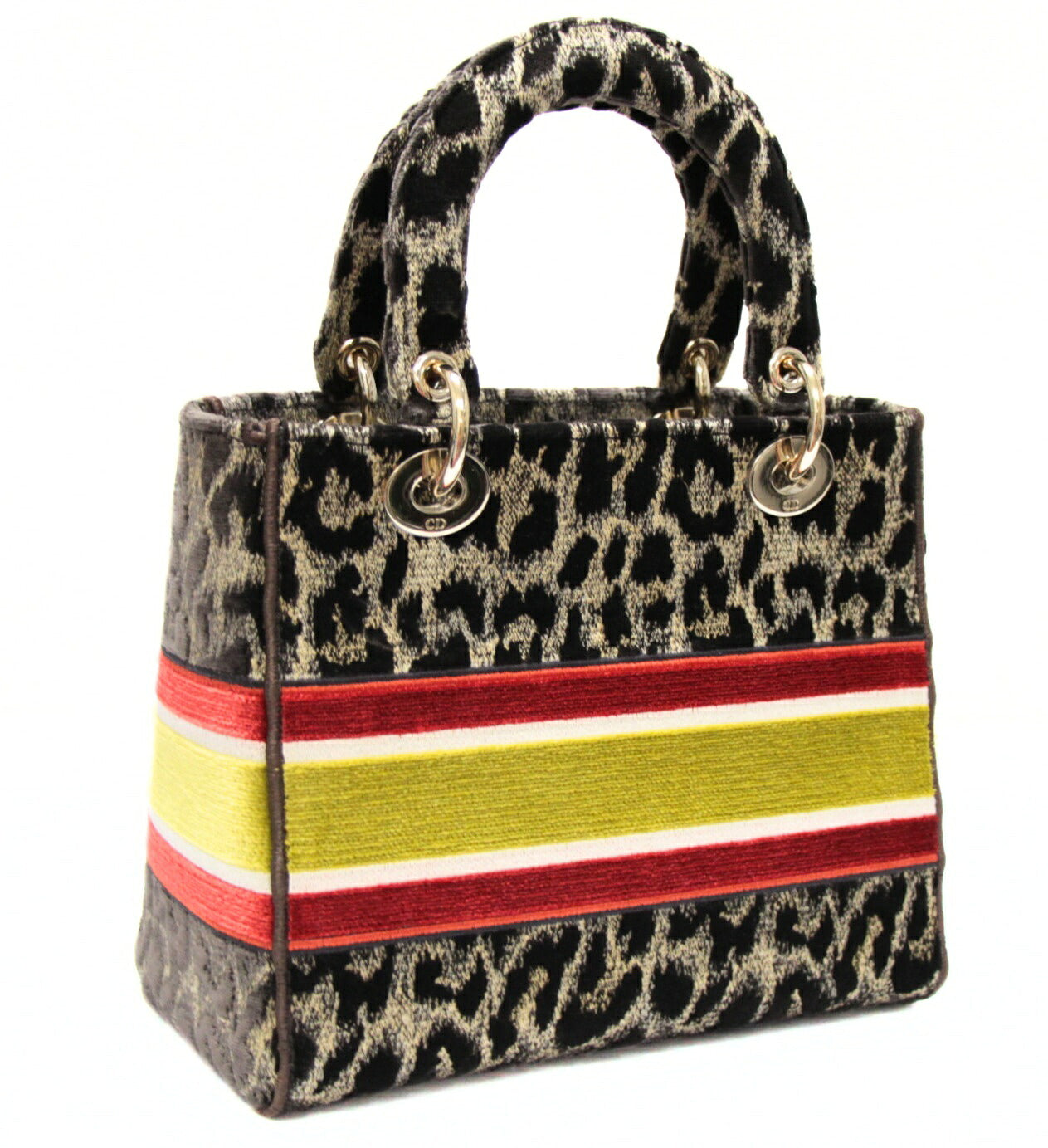Christian Dior Lady D-Lite Velvet Bag Multi Size ONE SIZE